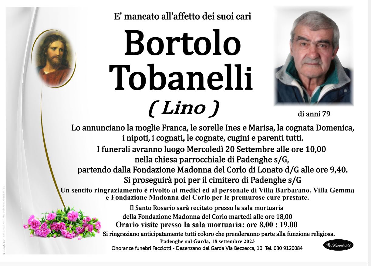 Bortolo Tobanelli Onoranze Funebri Facciotti