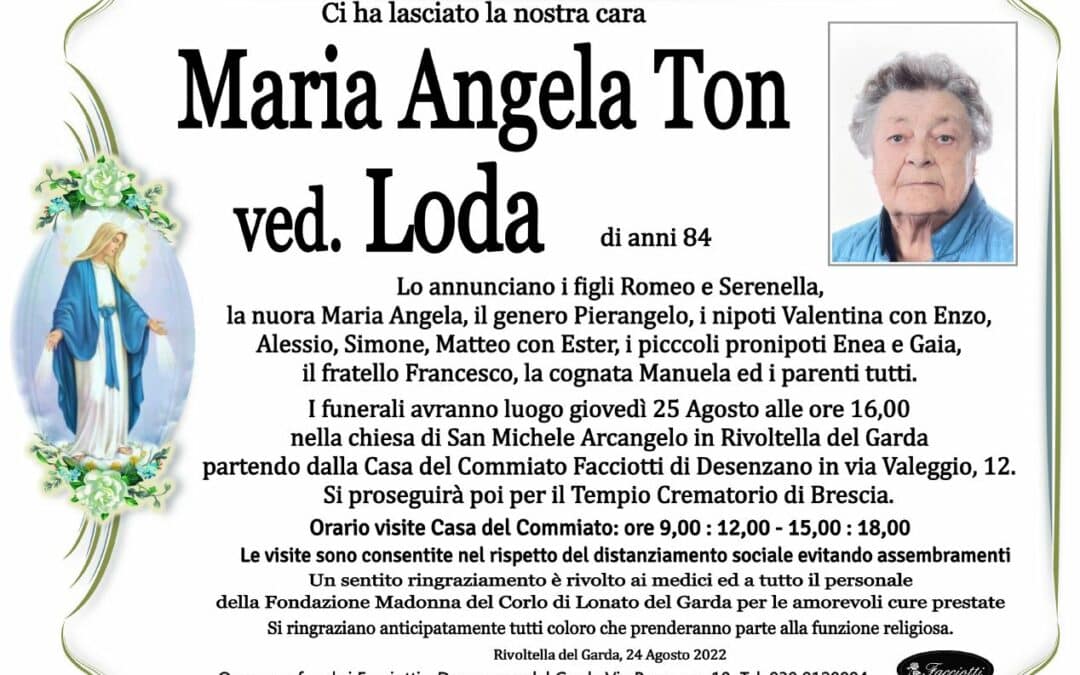 Maria Angela Ton ved. Loda