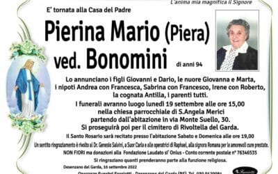 Pierina (Piera) Mario ved. Bonomini