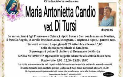 Maria Antonietta Candio ved. Di Tursi