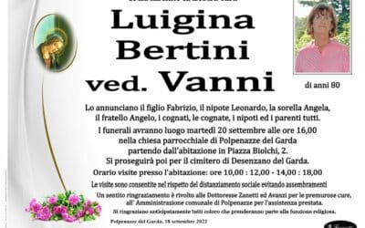 Luigina Bertini ved. Vanni