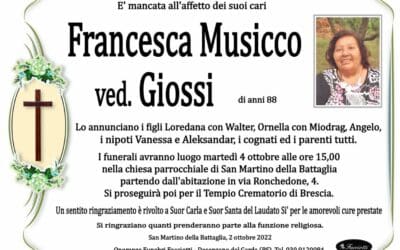 Francesca Musicco ved. Giossi
