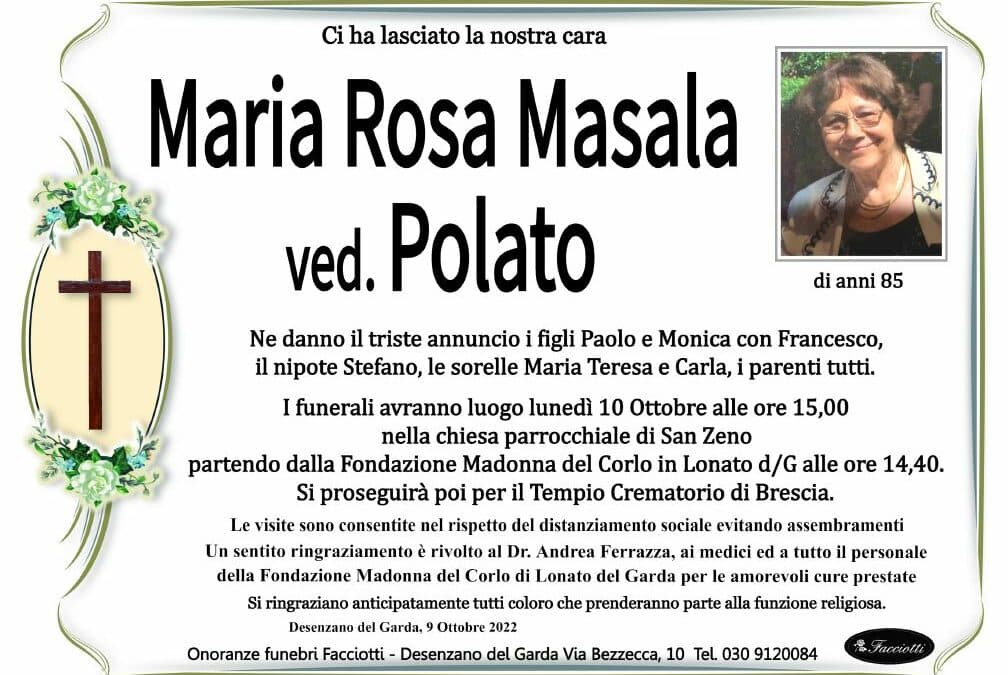 Maria Rosa Masala ved. Polato