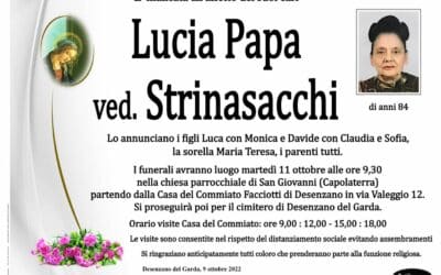 Lucia Papa ved. Strinasacchi