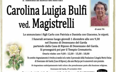Carolina Luigia Bulfi ved. Magistrelli