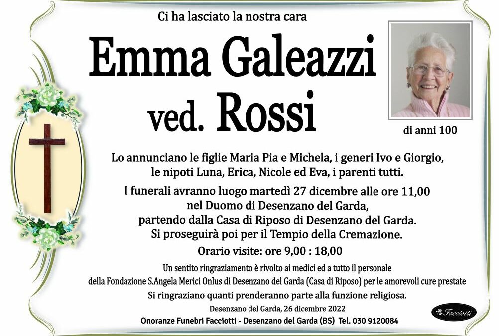 Emma Galeazzi ved. Rossi