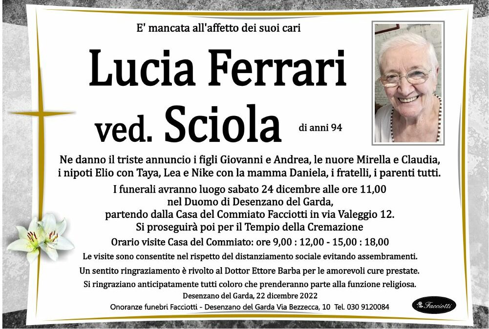 Lucia Ferrari ved. Sciola