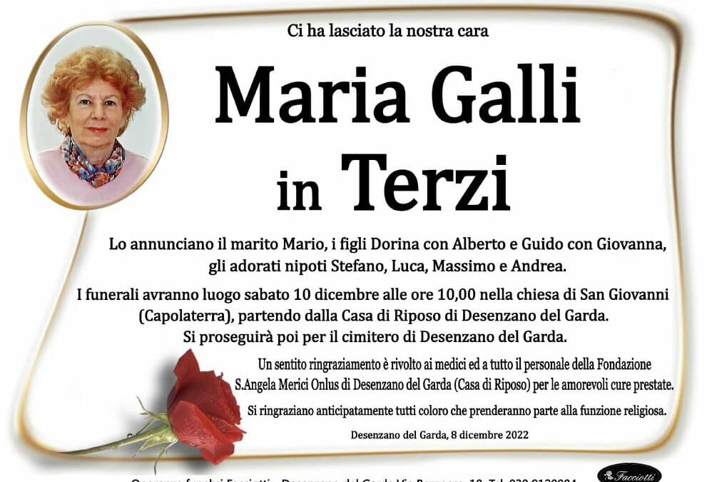 Maria Galli in Terzi