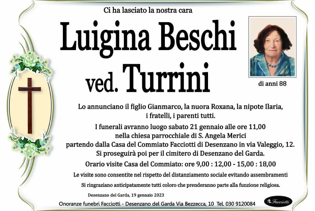 Luigina Beschi ve. Turrini