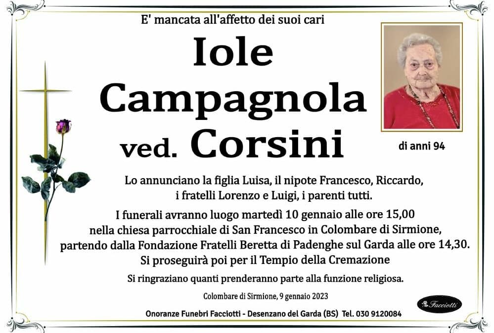 Iole Campagnola ved. Corsini