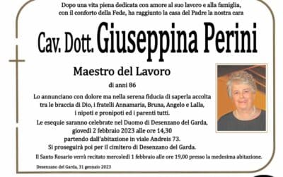 Cav. Dott. Giuseppina Perini