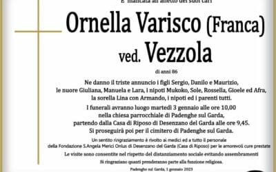 Ornella Varisco ved. Vezzola (Franca)