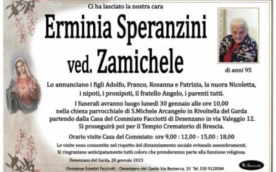 Erminia Speranzini ved Zamichele