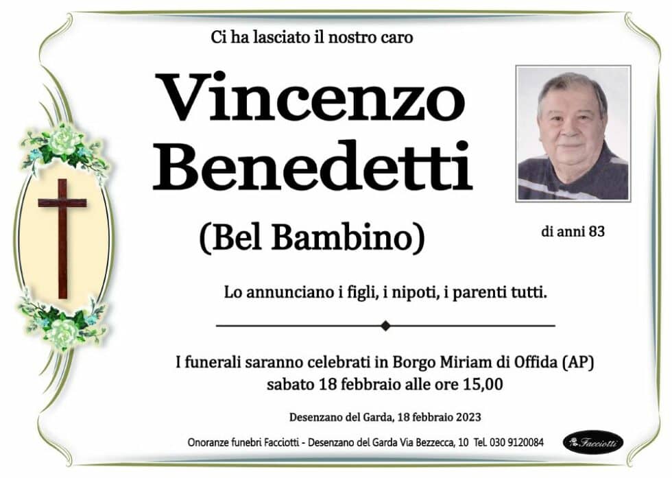 Vincenzo Benedetti Onoranze Funebri Facciotti