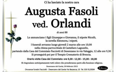 Augusta Fasoli ved. Orlandi