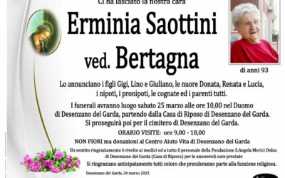 Erminia Saottini ved. Bertagna