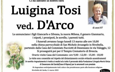 Luigina Tosi ved. D’Arco