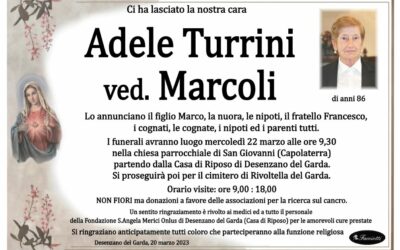 Adele Turrini ved. Marcoli