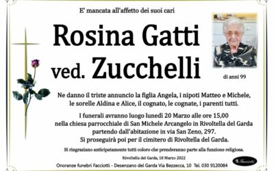Rosina Gatti ved. Zucchelli