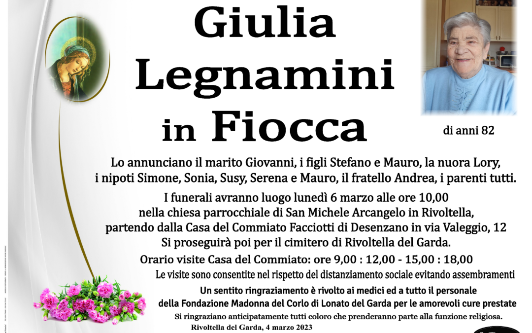 Giulia Legnamini in Fiocca