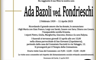 Ada Bazoli ved. Fondrieschi