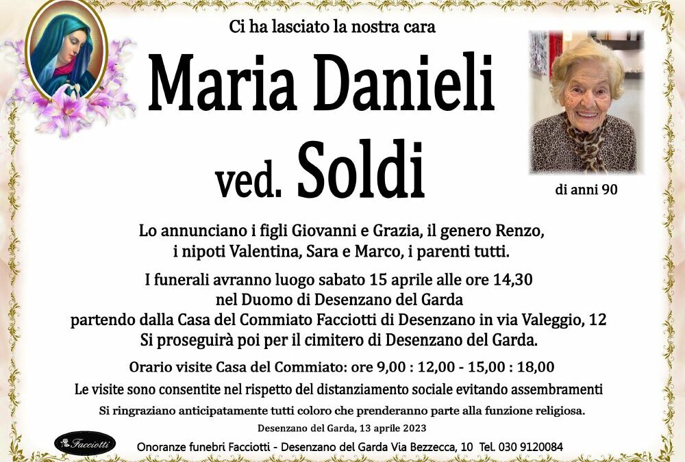 Maria Danieli ved. Soldi