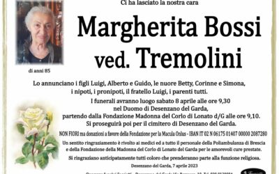 Margherita Bossi ved. Tremolini