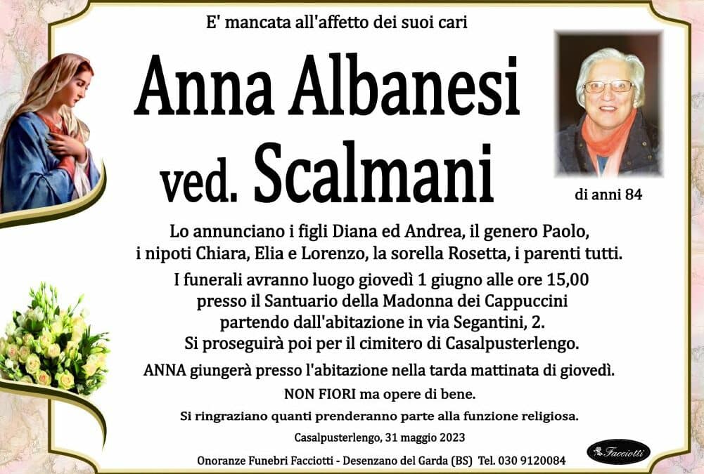 Anna Albanesi ved. Scalmani