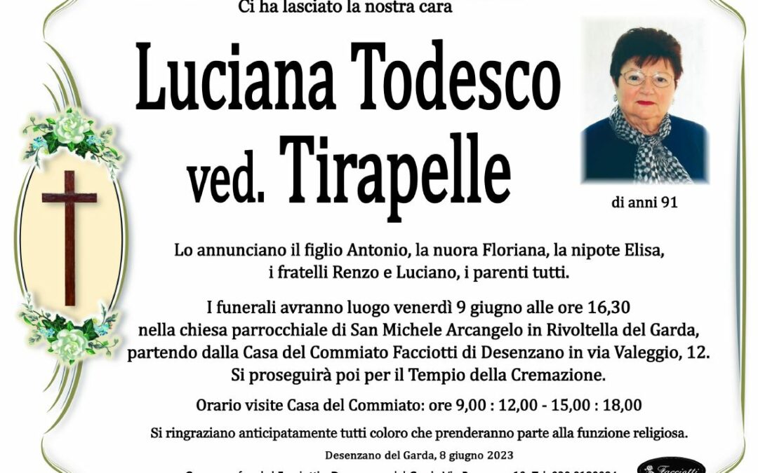 Luciana Todesco ved. Tirapelle