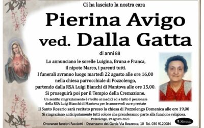 Pierina Avigo ved. Dalla Gatta