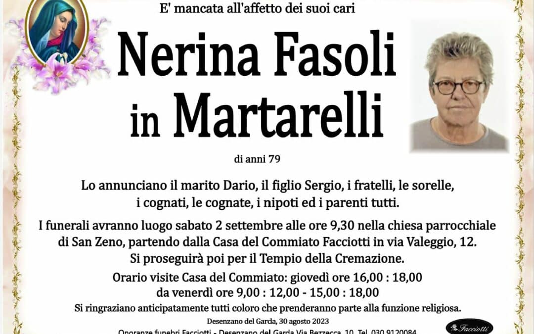 Nerina Fasoli in Martarelli