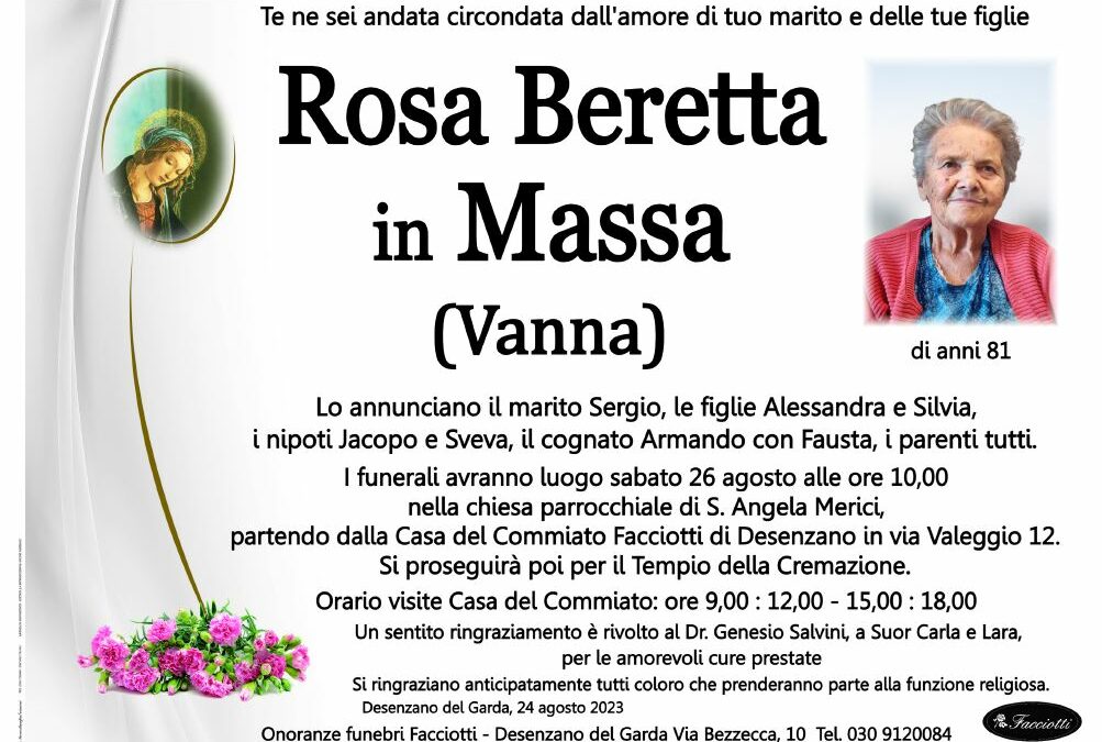 Rosa Beretta in Massa (Vanna)