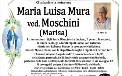 Maria Luisa Mura (MARISA) ved. Moschini