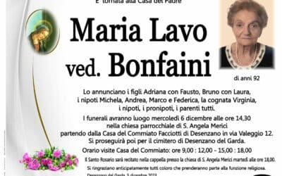 Maria Lavo ved. Bonfaini