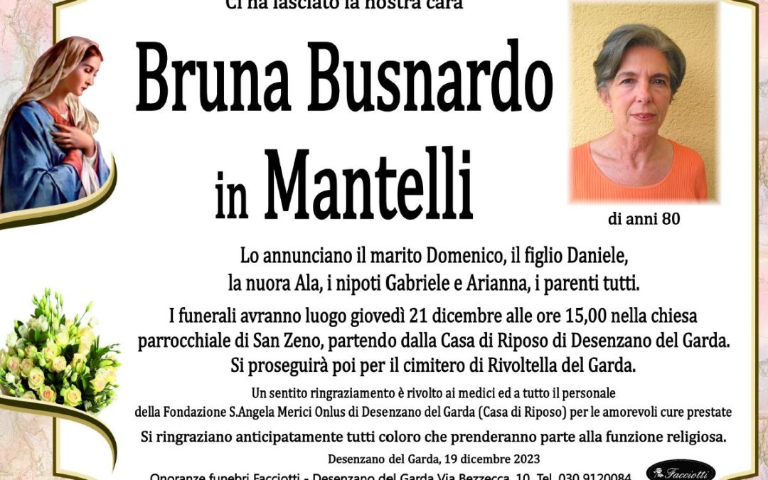 Bruna Busnardo in Mantelli