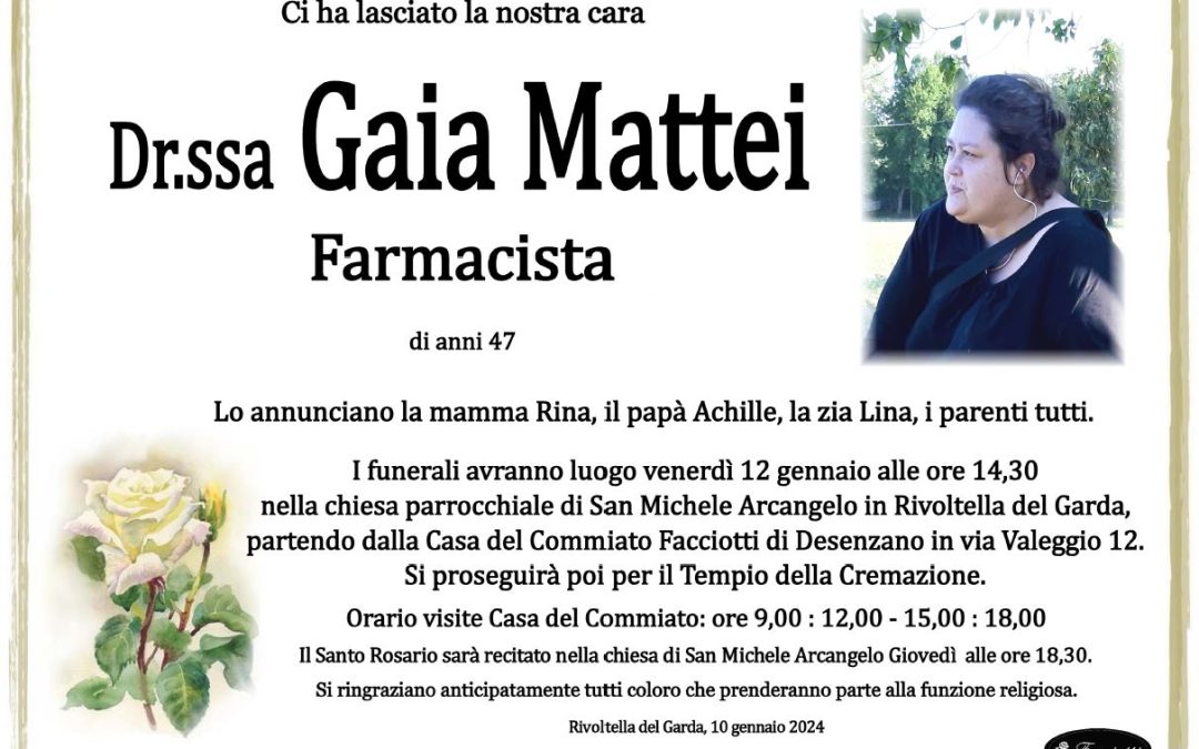 Dr.ssa Gaia Mattei