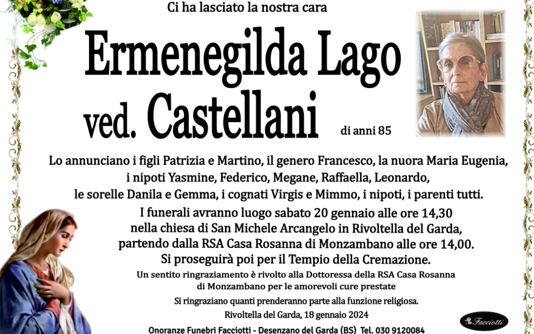 Ermenegilda Lago ved. Castellani