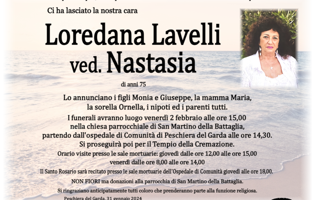 Loredana Lavelli ved. Nastasia