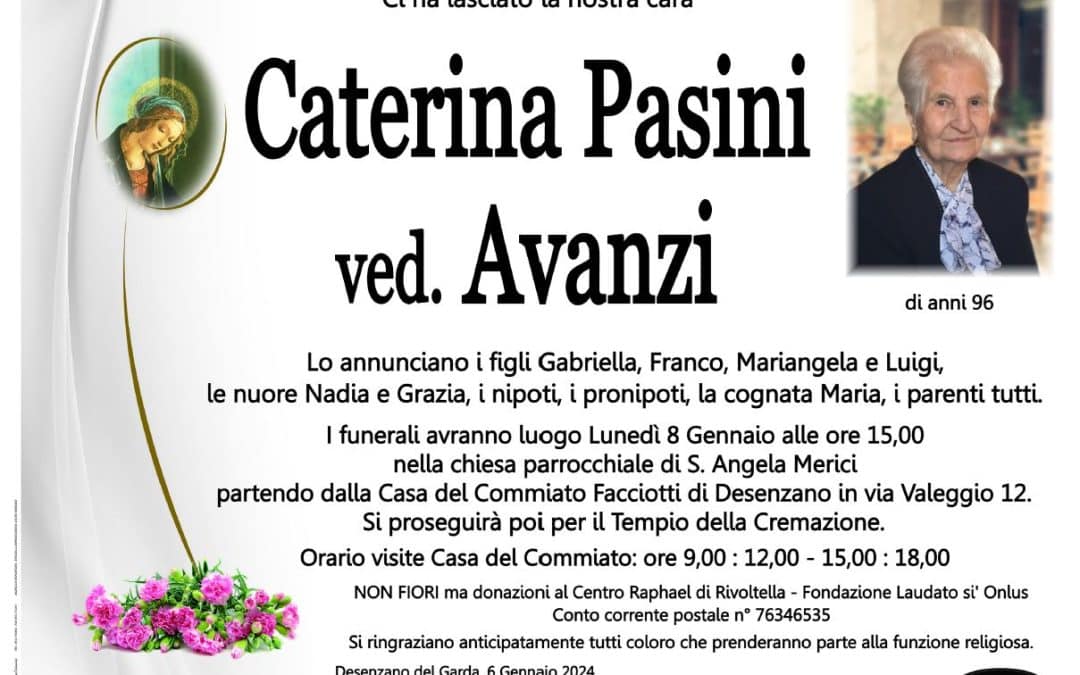 Caterina Pasini ved. Avanzi