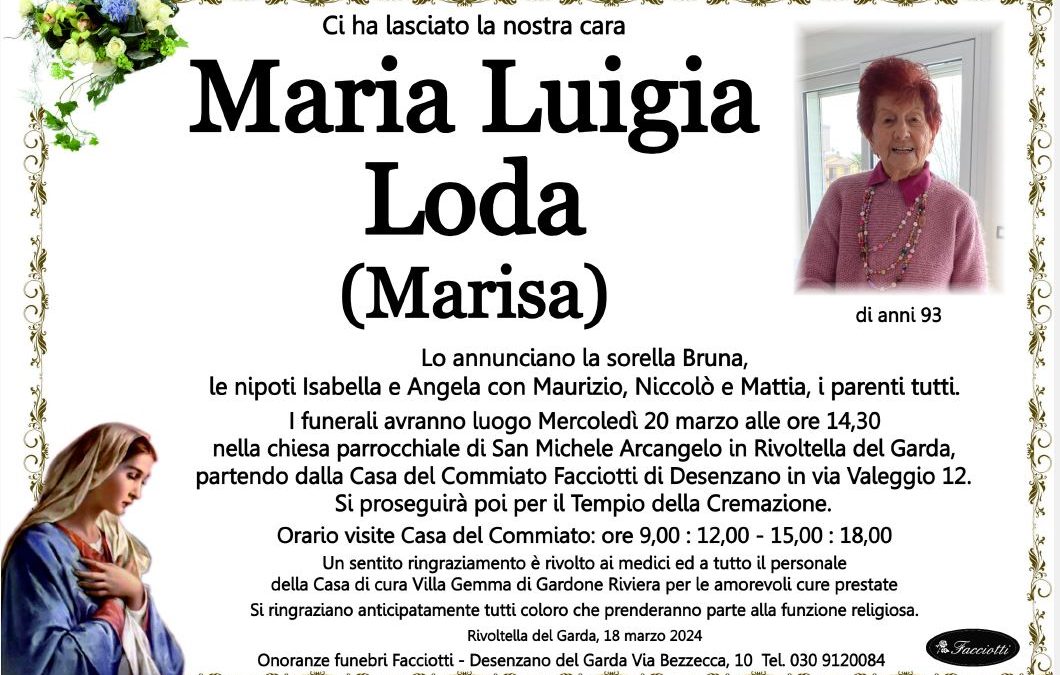 Maria Luigia Loda (Marisa)