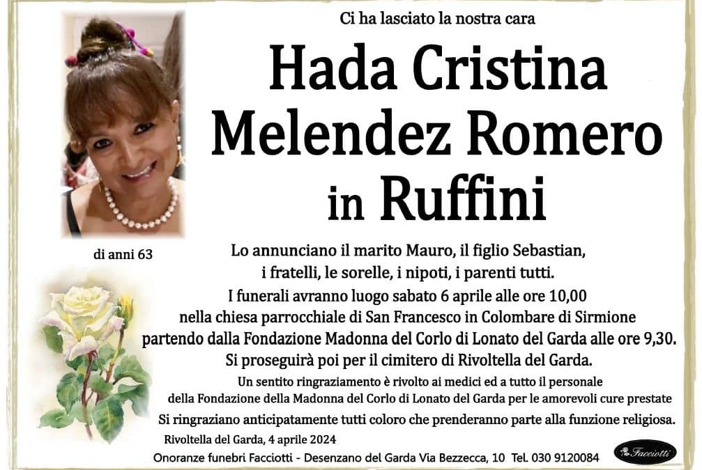 Hada Cristina Melendez Romero in Ruffini