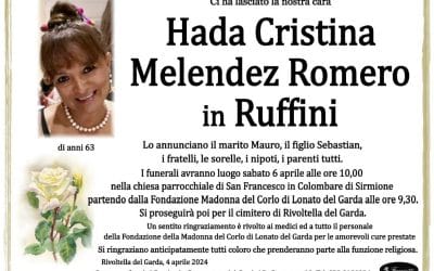 Hada Cristina Melendez Romero in Ruffini