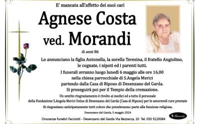 Agnese Costa ved. Morandi