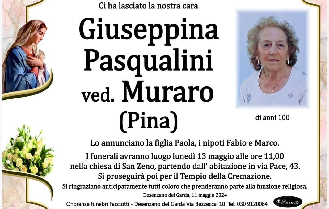 Giuseppina Pasqualini ved. Muraro (Pina)