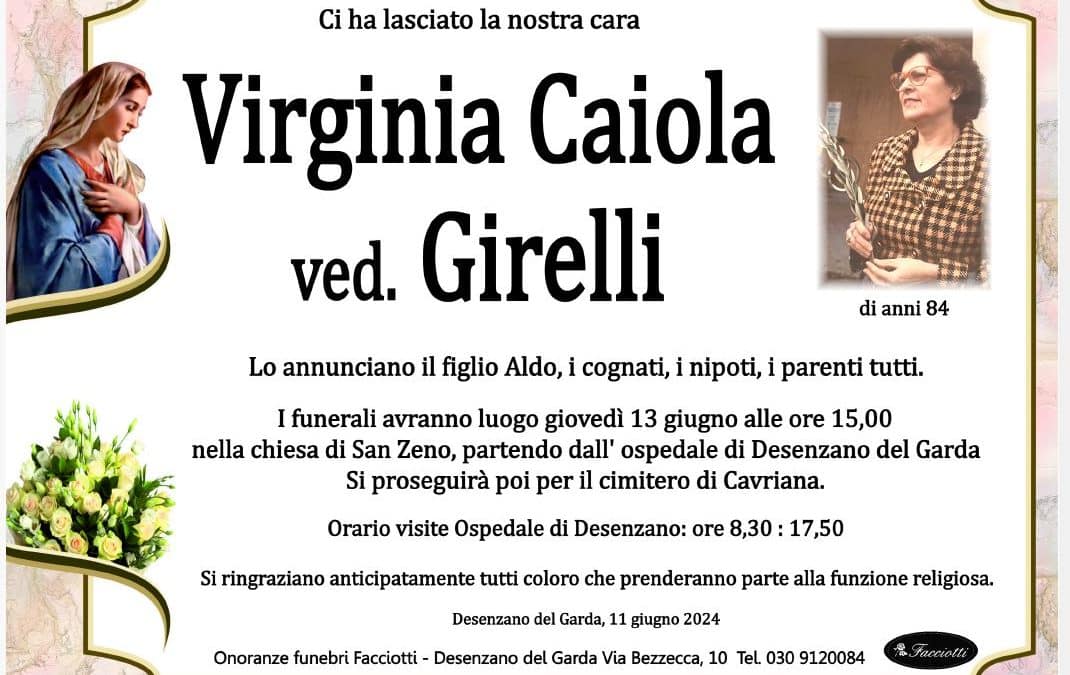 Virginia Caiola ved. Girelli