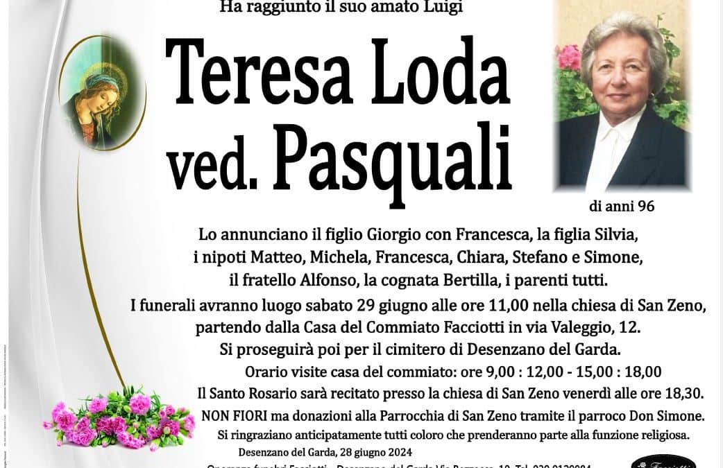 Teresa Loda ved. Pasquali