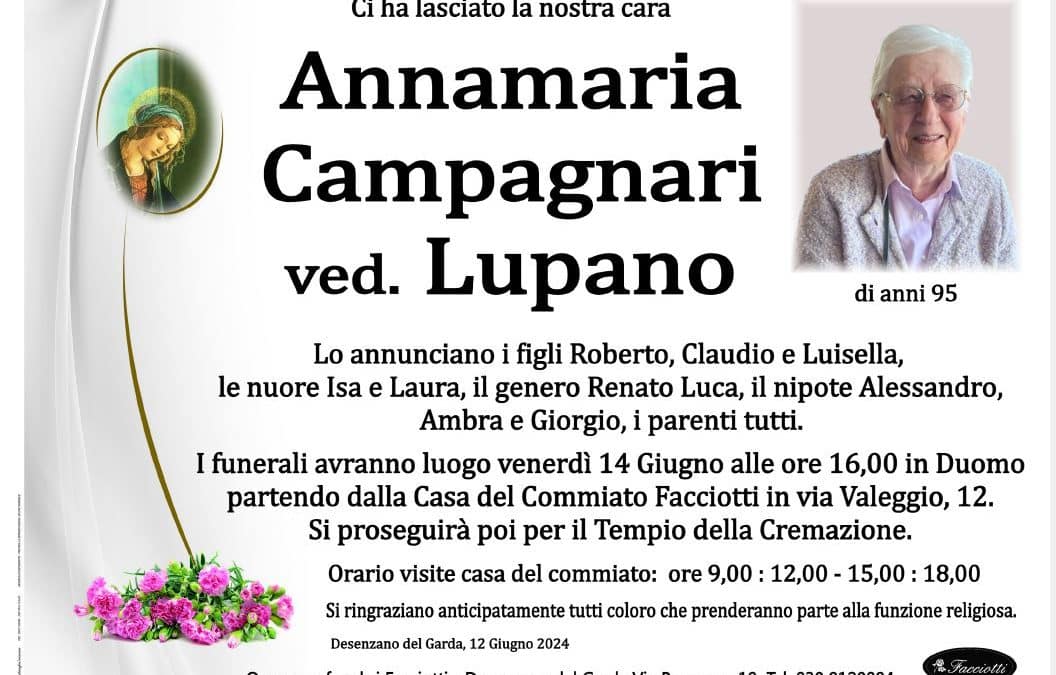 Annamaria Campagnari ved. Lupano