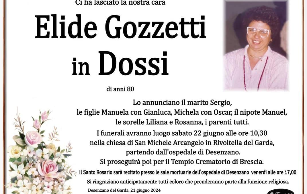 Elide Gozzetti in Dossi