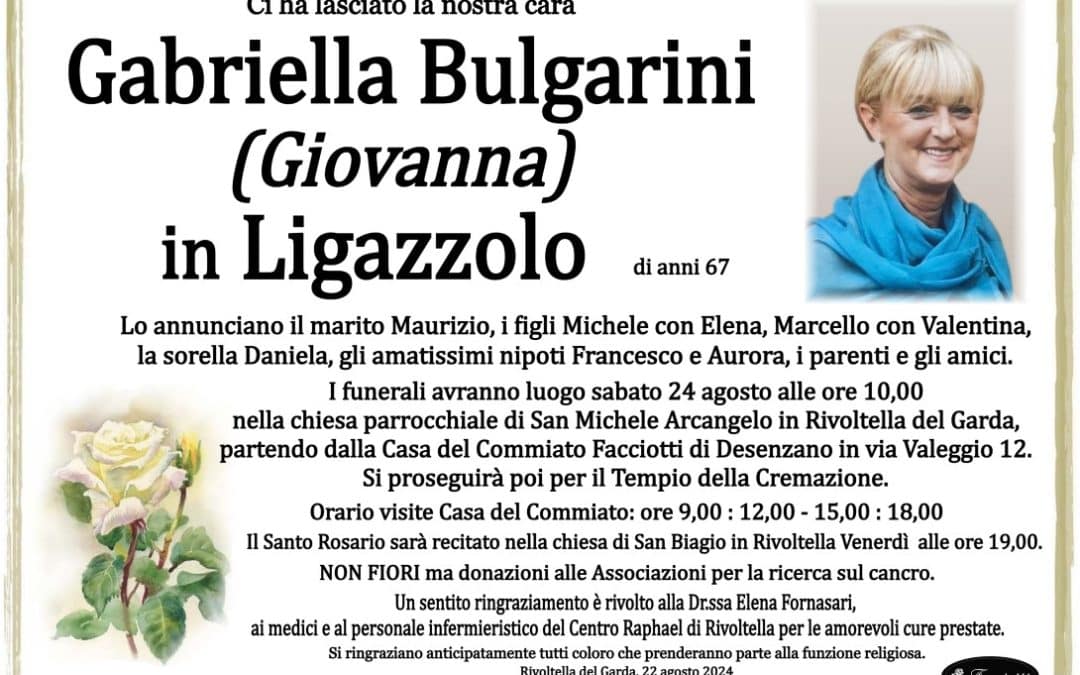 Gabriella Bulgarini (Giovanna) in Ligazzolo