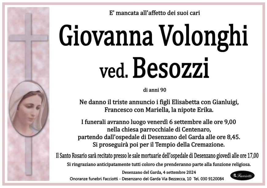 Giovanna Volonghi ved. Besozzi